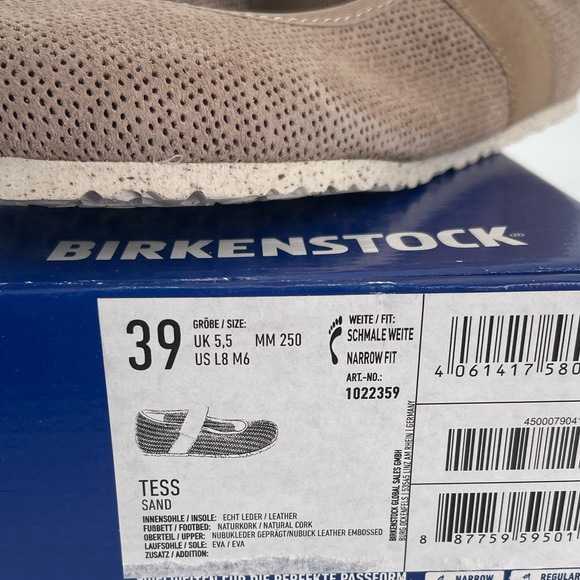 NIB | Birkenstock | Women's Tess Embossed Sandals Size 8/8.5 - Picture 9 of 10